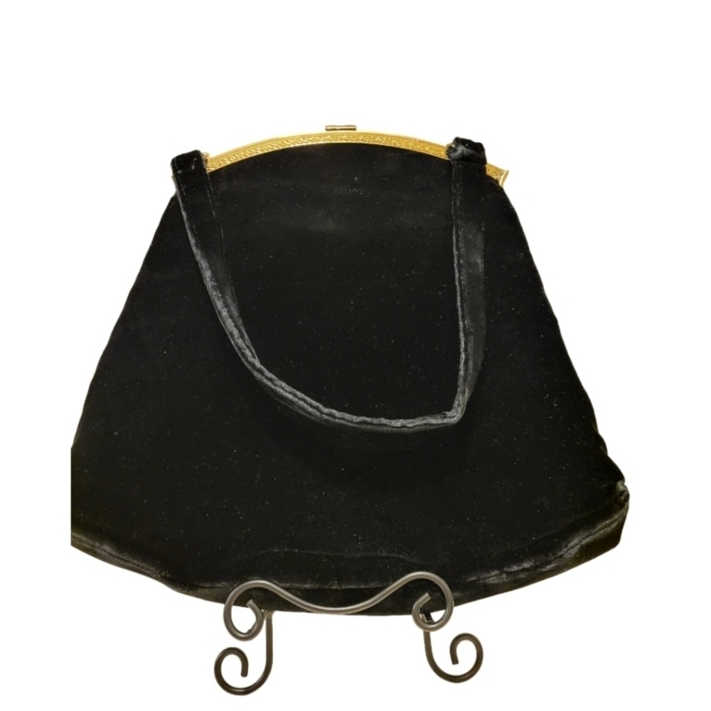 Graceline master purse velvet black clutch